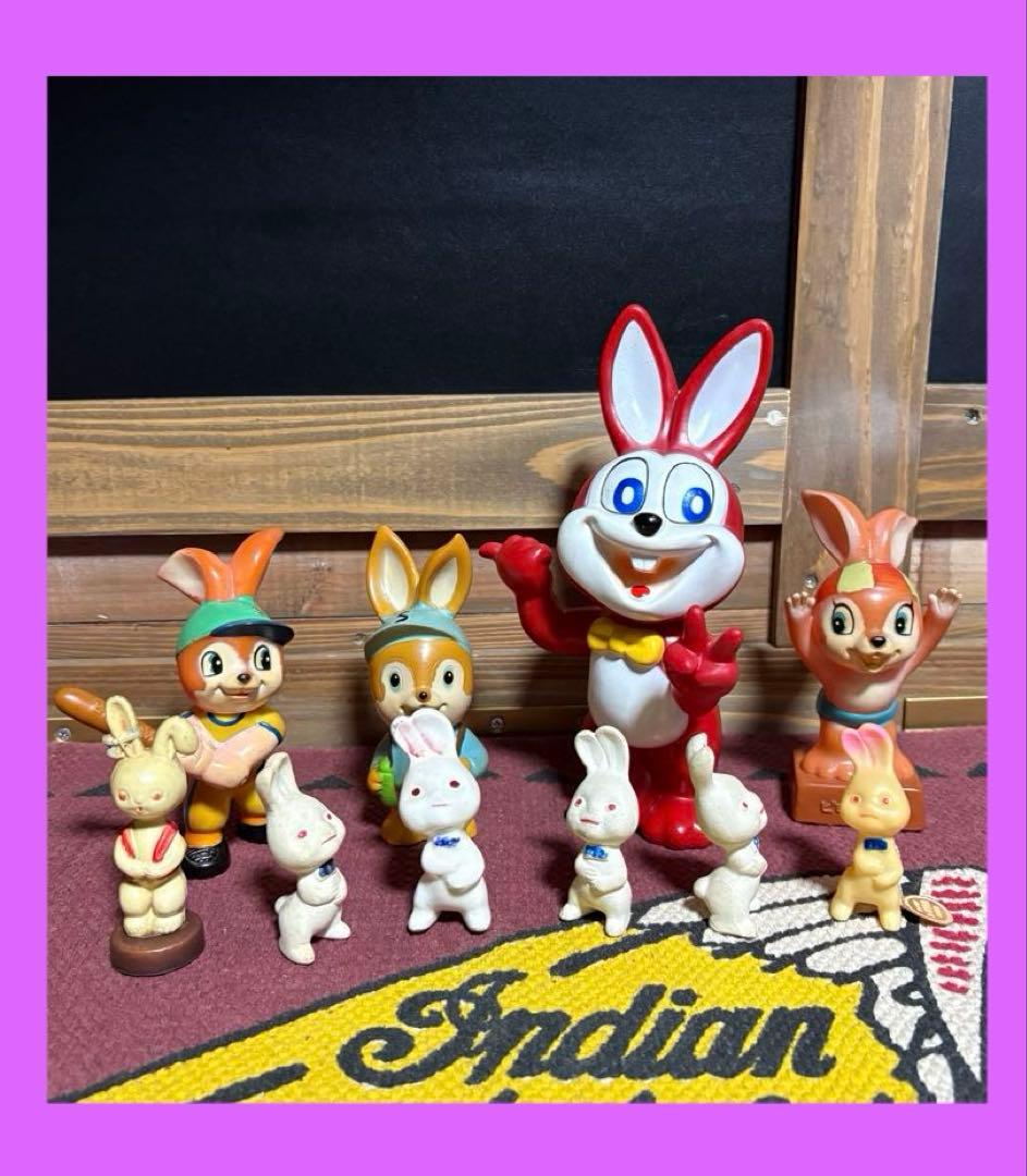 ☆エスエス製薬☆ピョンちゃん☆ソフビ☆陶器☆素焼き☆10匹☆