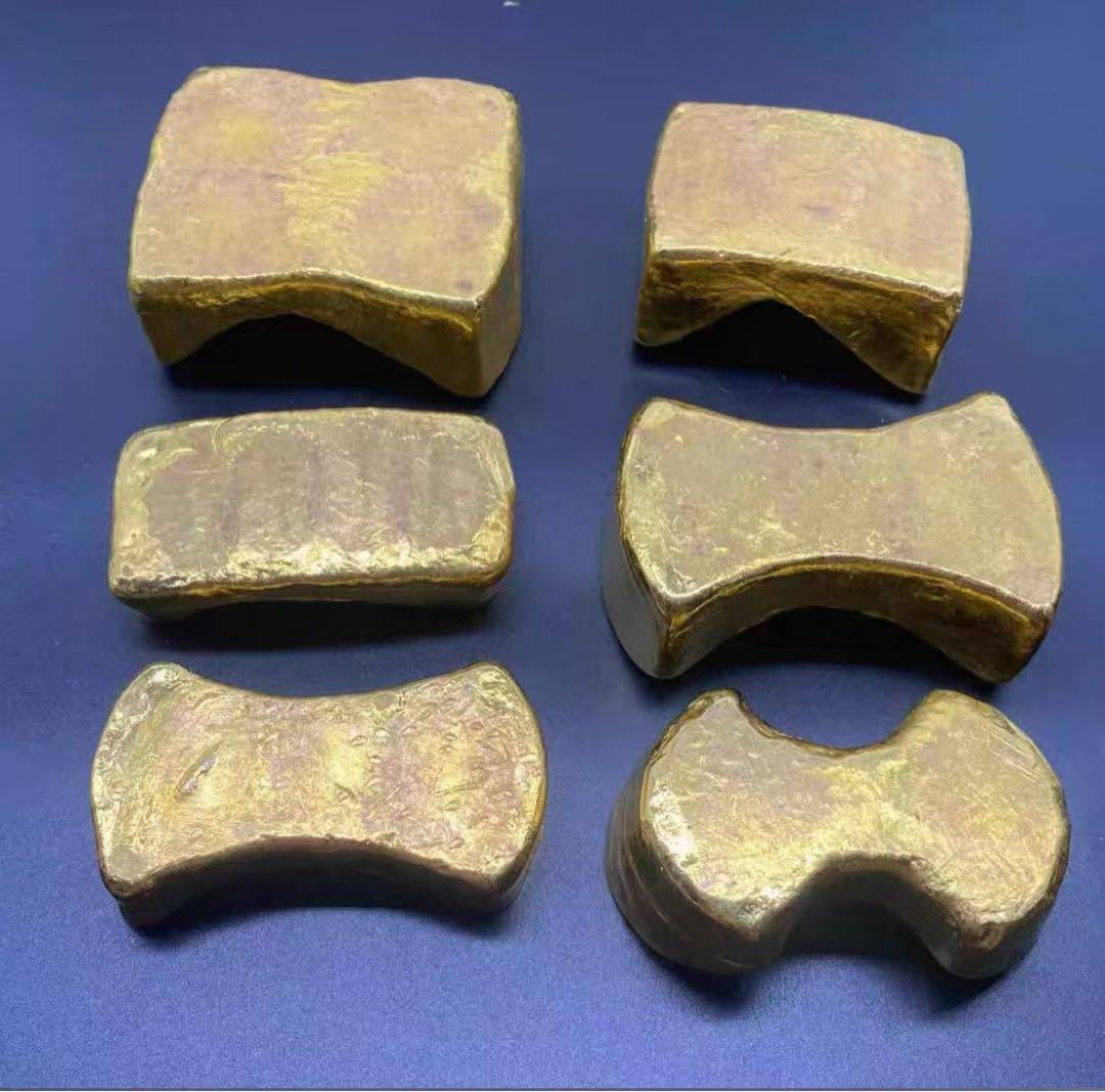 中国古錢極各種金錠中国元寶金塊海外金貨骨董品外国金貨