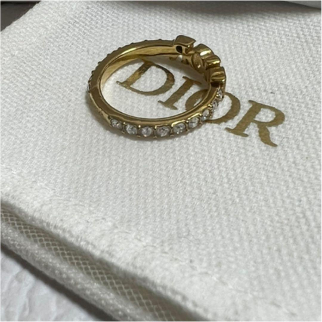Christian Diorクリスチャンディオール指輪リング　ゴールドストーン