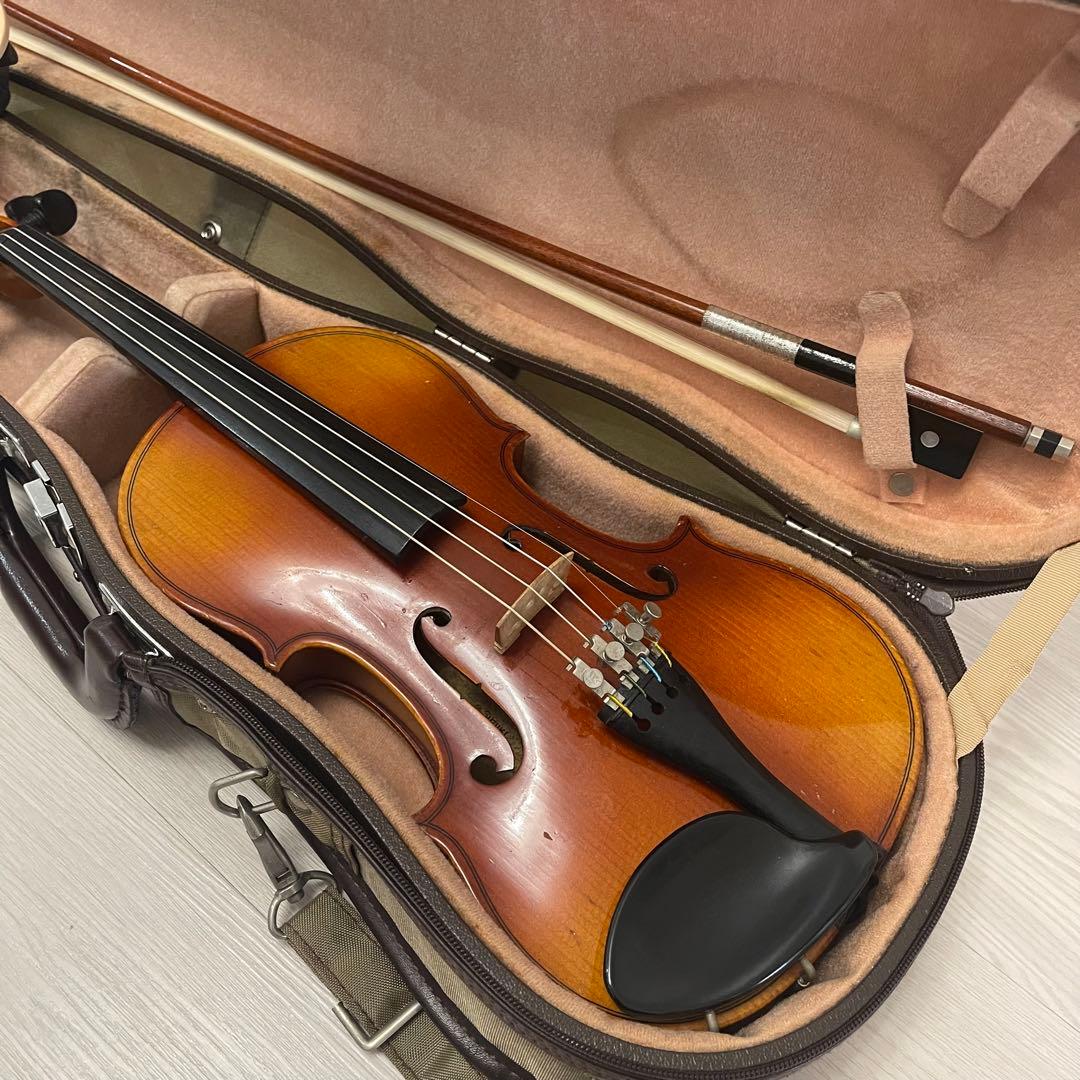 スズキ バイオリン 1/4 サイズ No.300 本体 肩当て、ケース付き