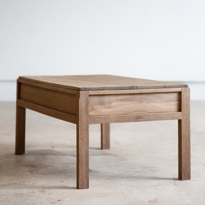 古家具] 楢の文机 ローテーブル / 展示台 木製家具 座卓 アンティーク什器