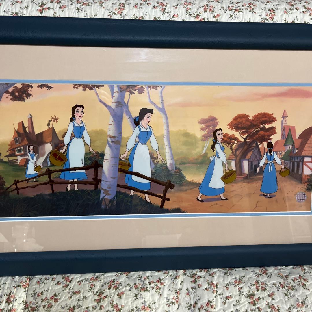 ディズニー セル画 美女と野獣(ベル) 1991年 スタジオシール付き