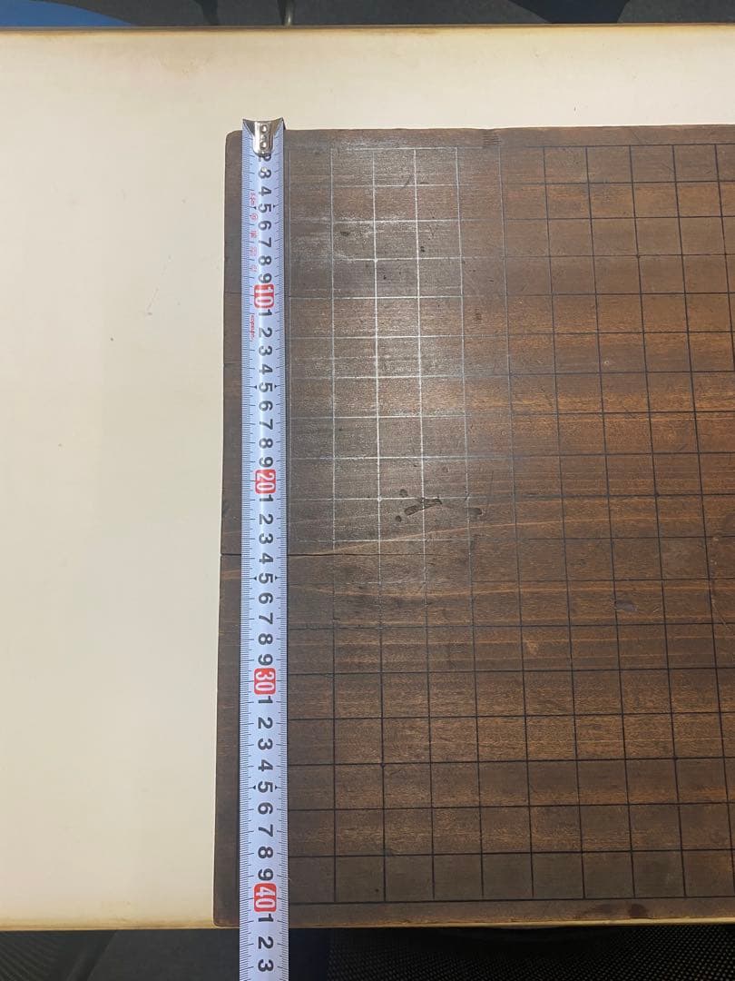 木製囲碁盤 丸脚付き 正方形　骨董　昭和レトロ　大正ロマン