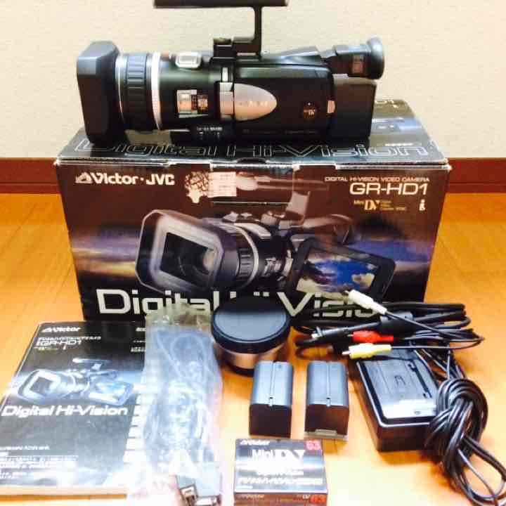 Victor GR-HD-1 デジタルカメラ 再生ダビングOK Victor GR-DVA1 付属品