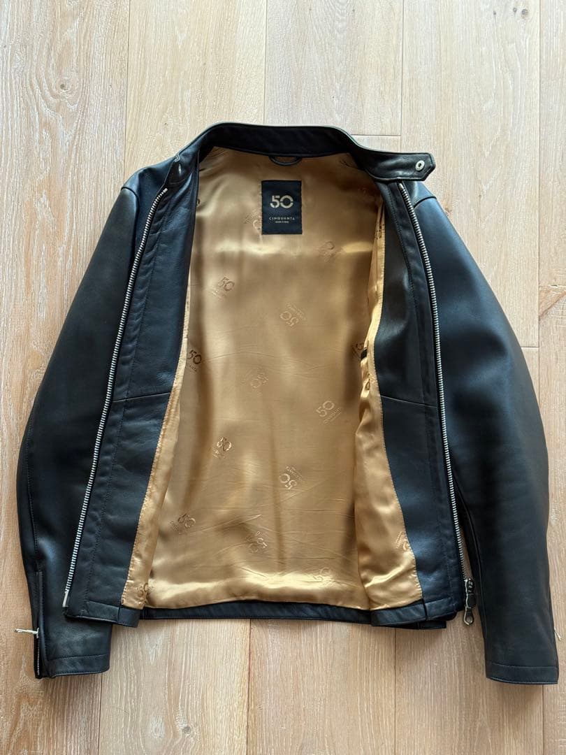 1回着用】 チンクアンタ ラム シングルライダース 48