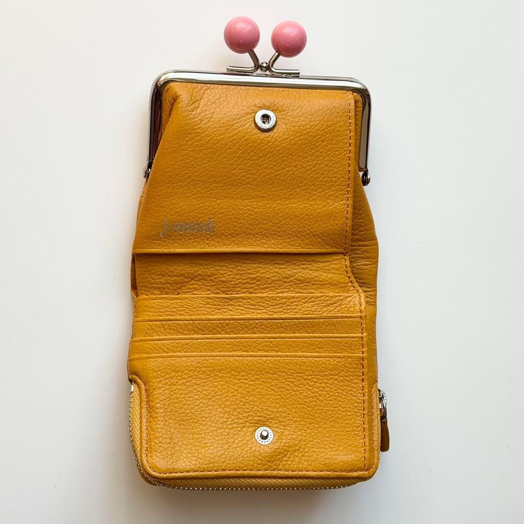 Joocomomola ホコモモラ 刺繍入り二つ折り財布 がま口 小銭入れ - メルカリ