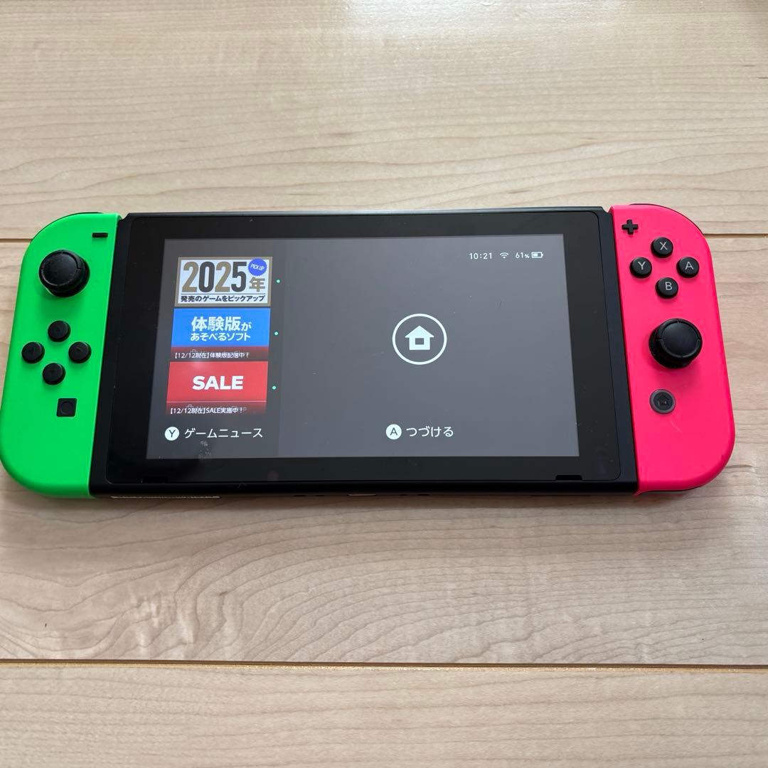 Nintendo Switch ネオンレッド/ネオングリーン 本体