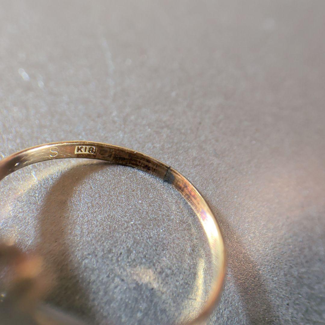 リング　K18　ブルー　3.30g