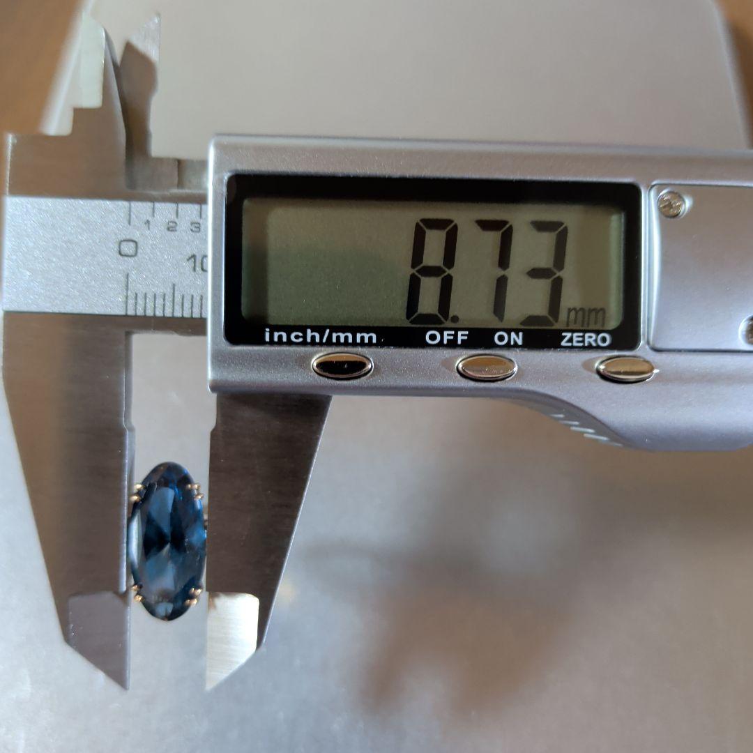 リング　K18　ブルー　3.30g