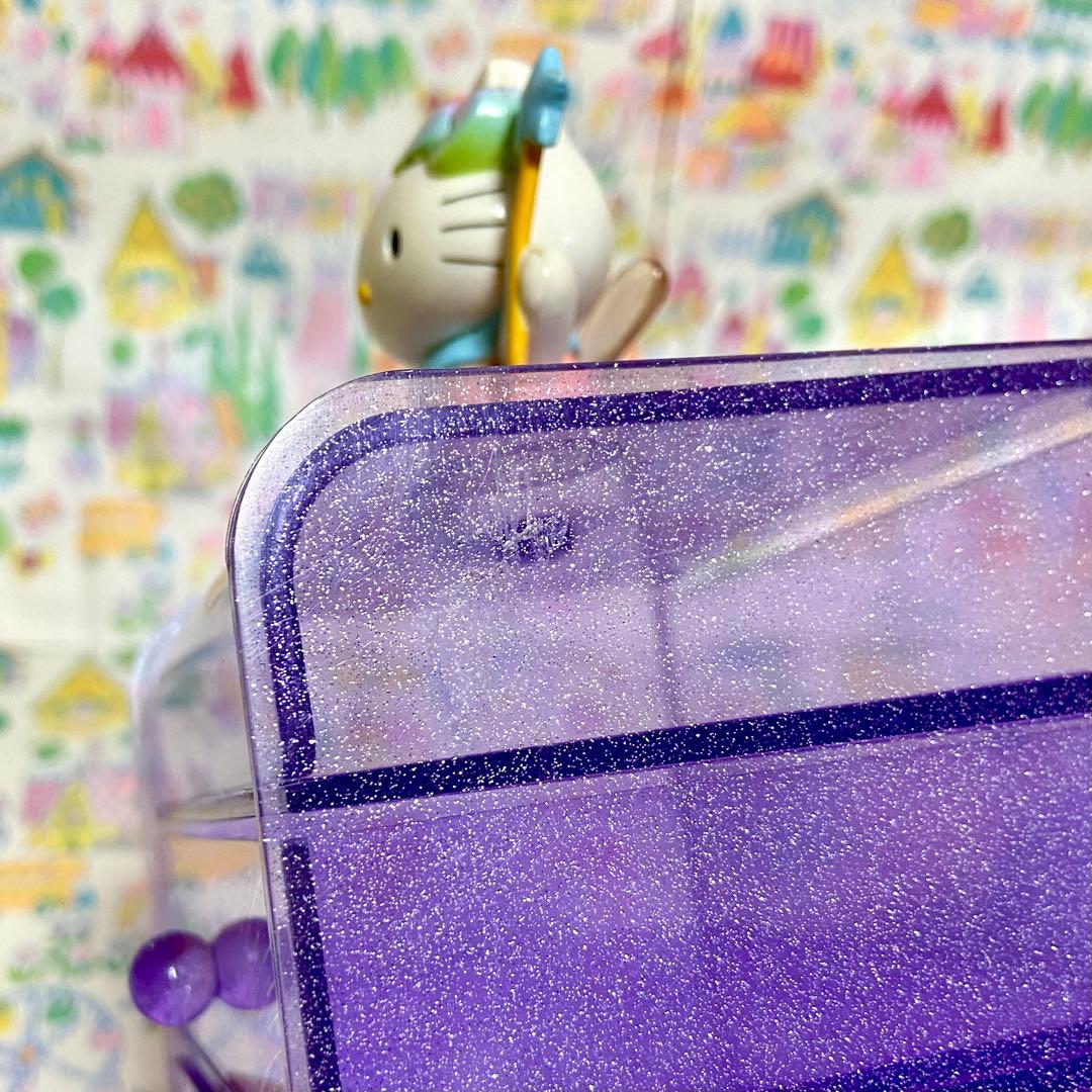 平成レトロ ハローキティ エンジェルキティちゃん ラメ プラチェスト 小物入れ