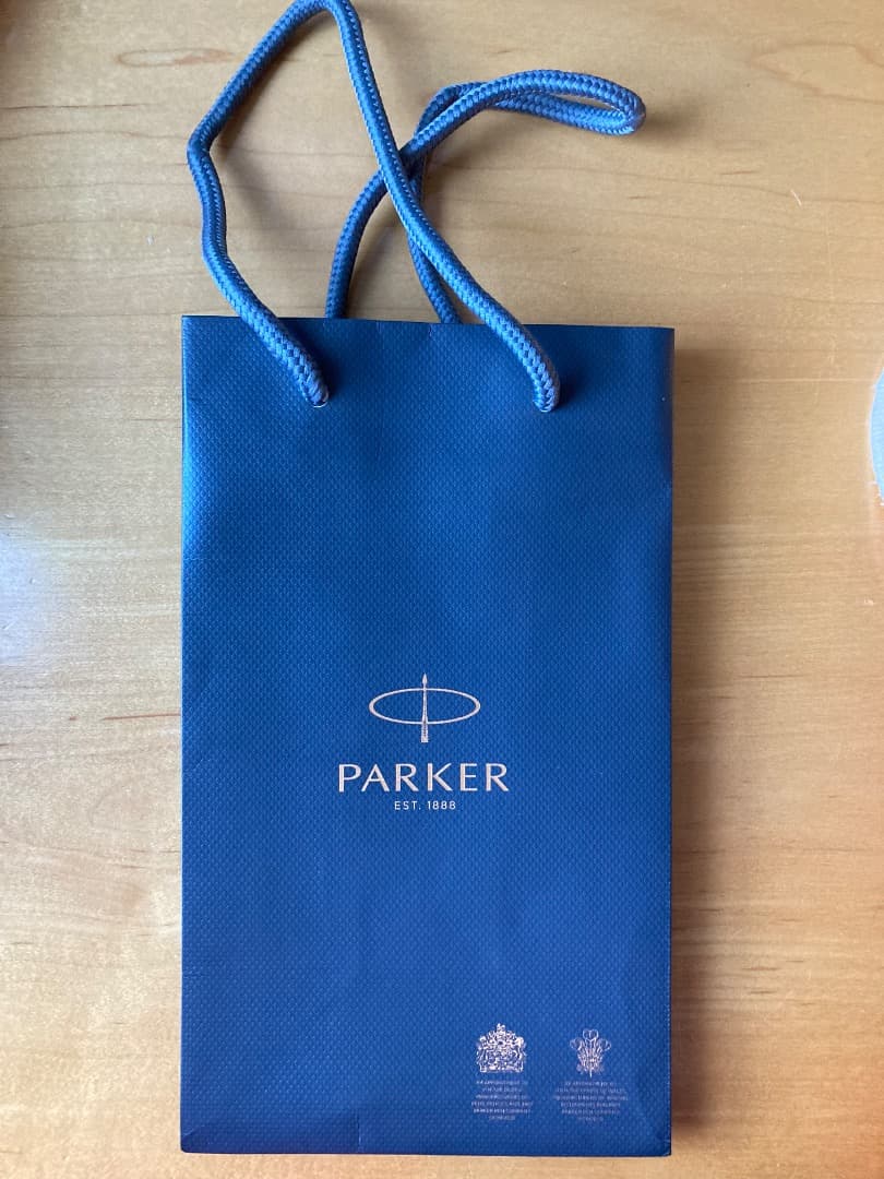 PARKER ボールペン 青 レザーケース付き パーカー ボールペン ソネット