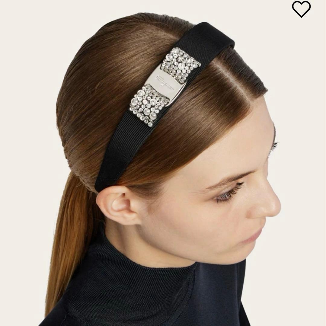 Ferragamo リボンビジューカチューシャ