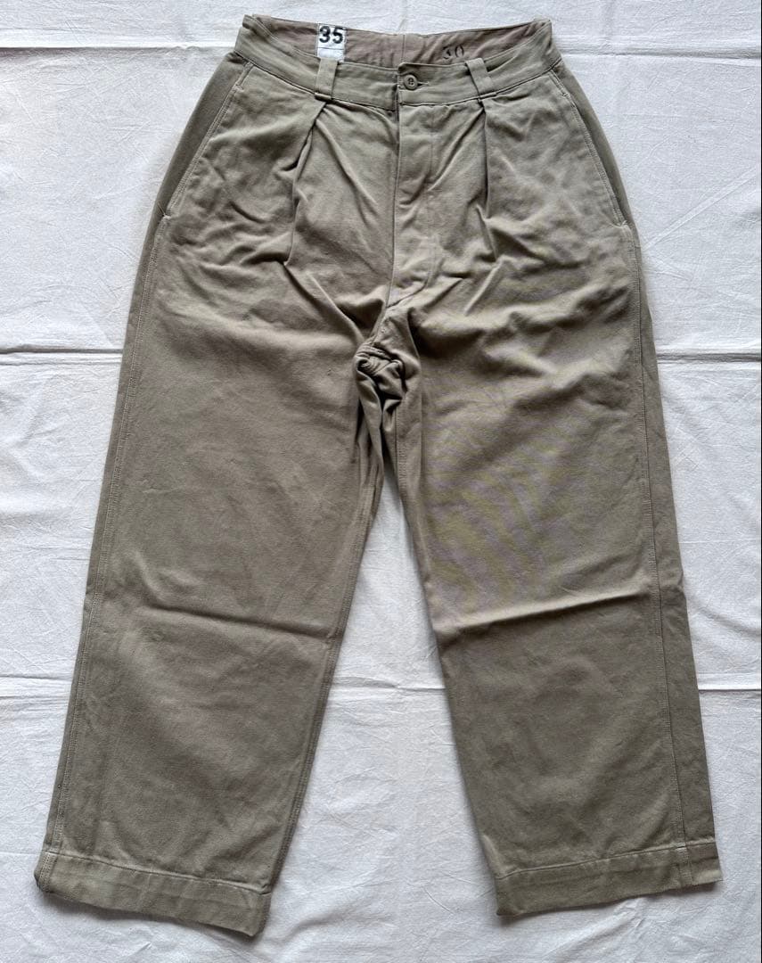 フランス軍 M52 チノパンツ 希少サイズ 実物 ヴィンテージの通販はau