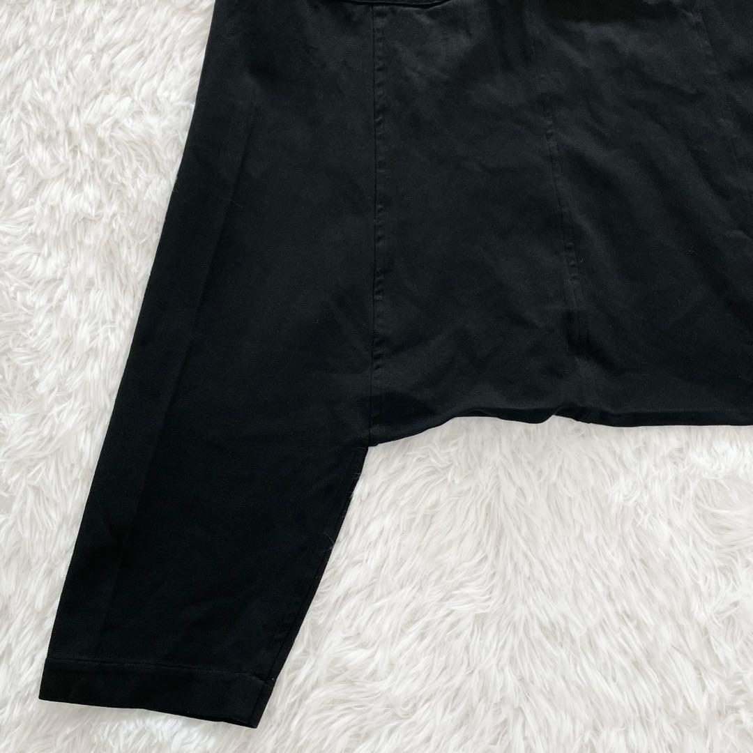 コムデギャルソン　サルエルパンツ・ロング・ペンギン・製品染め・エステルギャバ