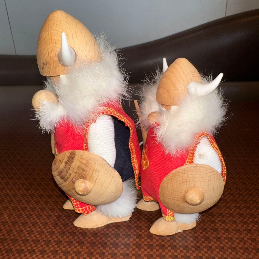 北欧 60's ノギンス チーク材 バイキング ペアセット 美品 紋章 【公式