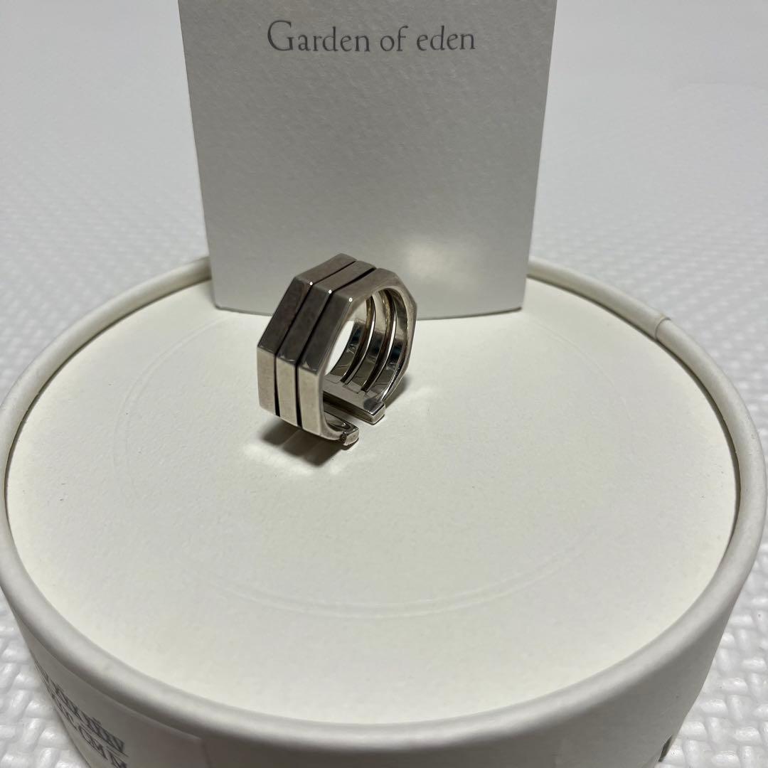 美品 Garden of eden 3連オクタゴンリング シルバー925 19号