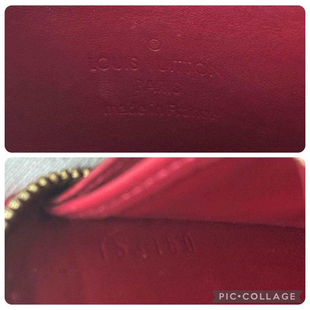 ✨️美品✨️ ルイヴィトン ヴェルニ モノグラム ケース 光沢 レザー 赤