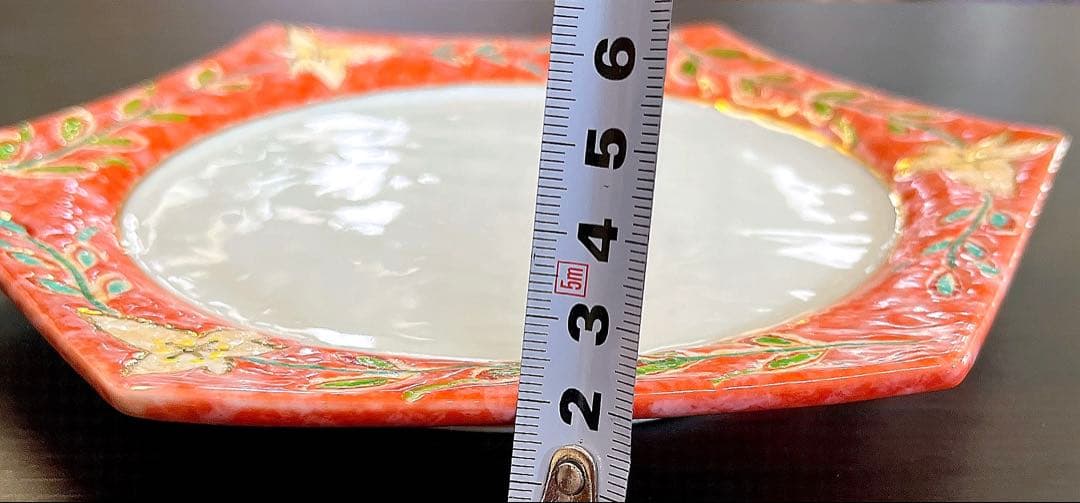 有田焼・陶器製菓子器（1個）六角皿（2枚）3点セット