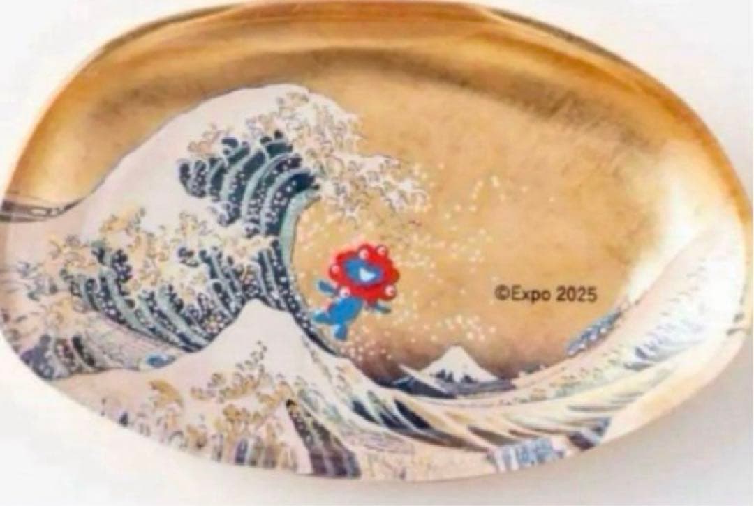 大阪万博 会場限定】箔一 ミャクミャク 金箔 箔名画 ガラストレー 富士山