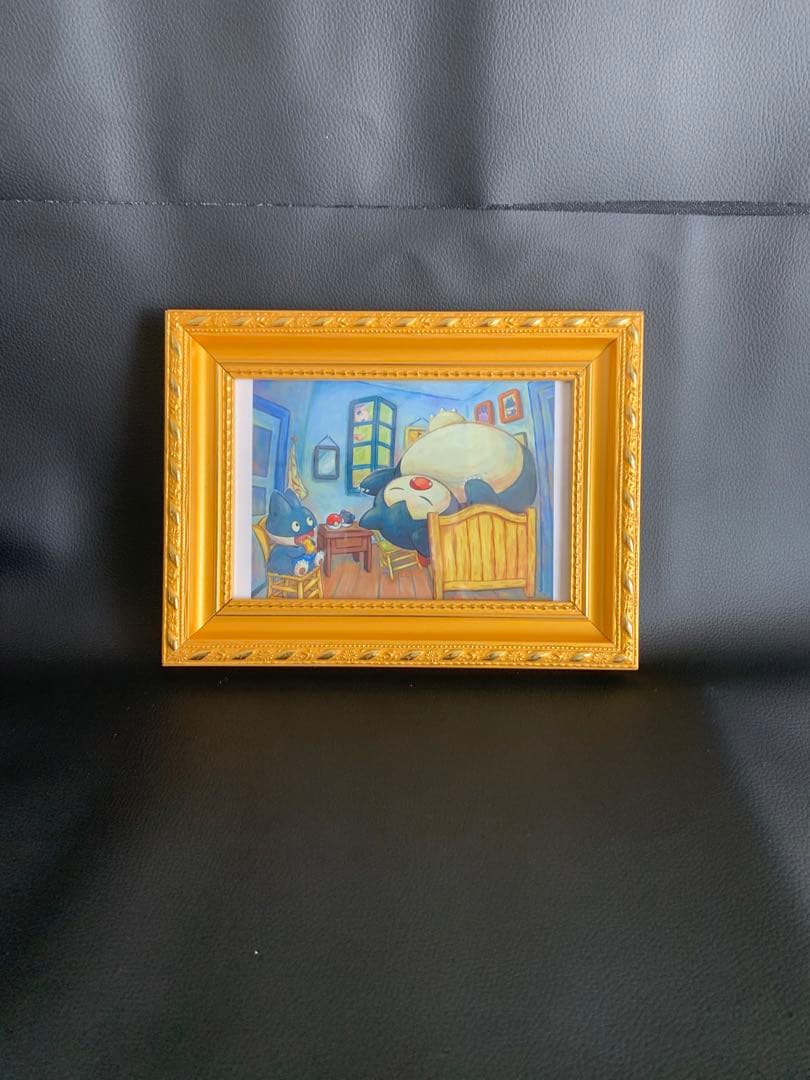 ゴッホxポケモンコラボ限定商品　アートプリント　はがきアート　正規品　金枠額縁