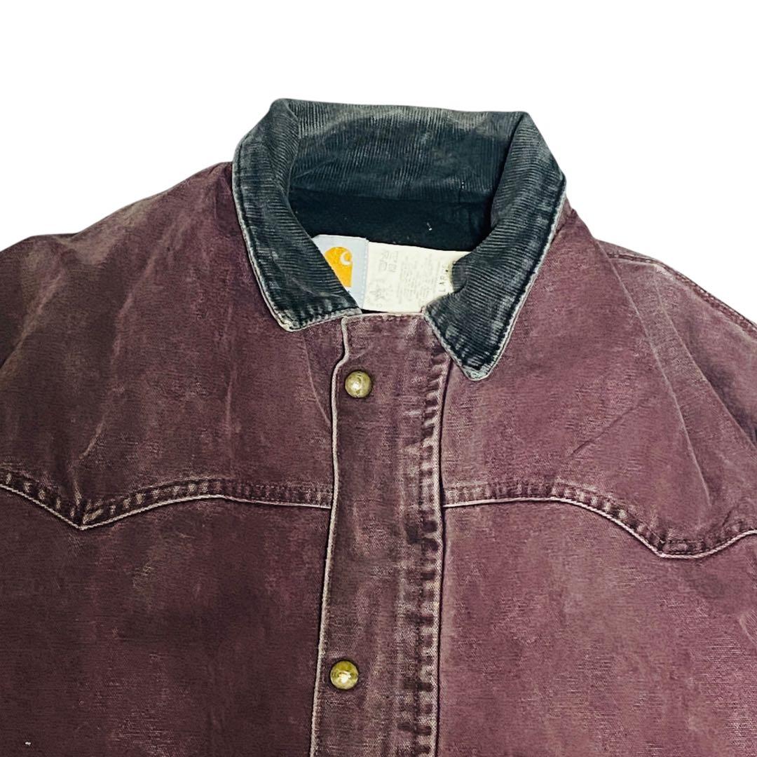 カーハート　carhartt ダックワーク　ジャケット　襟コーデュロイ