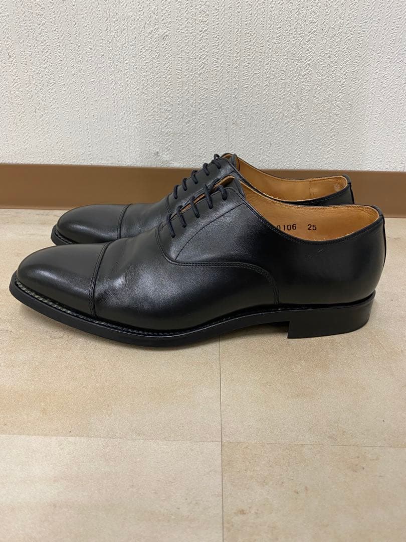 SCOTCH GRAIN ブラック ドレスシューズ 25cm