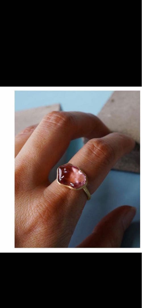 トーカティブ♡リング☺︎モルガナイト♡K18YG♡最終値下げ☺︎