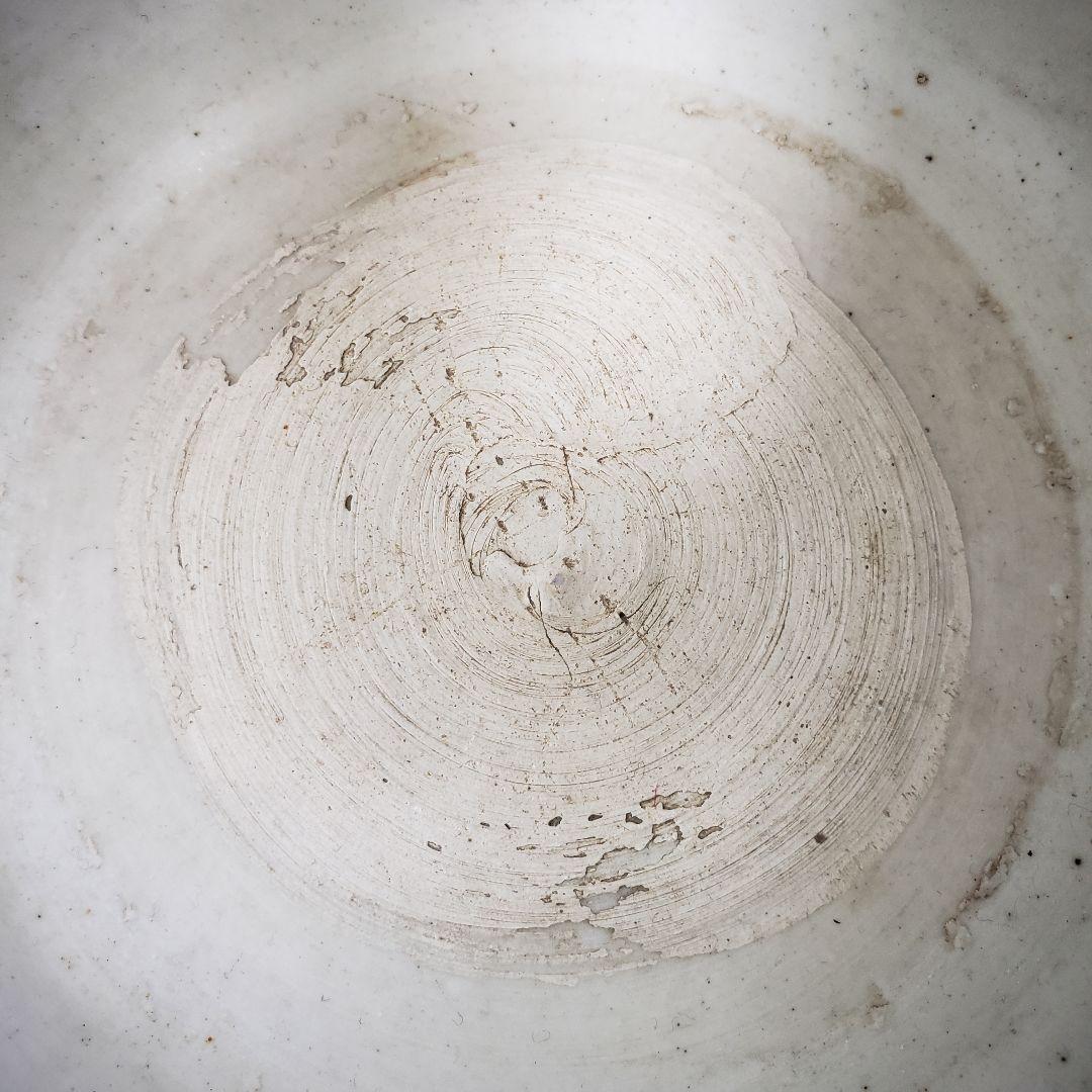 手火鉢　手炙り　火鉢　水鉢　植木鉢カバー　染付　線画　線描　古伊万里