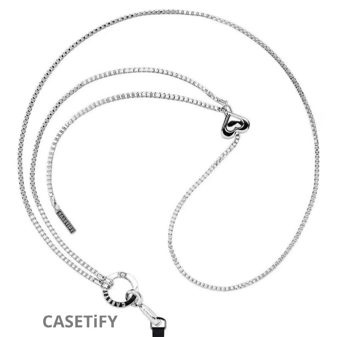 CASETiFY マイメロディーピンクハートチェーンストラップ スマホ