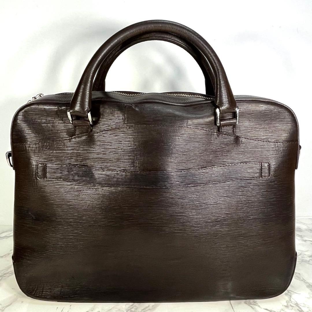 ペッレモルビダ ビジネスバッグ 2way 濃茶 キャピターノレザー 斜めがけ