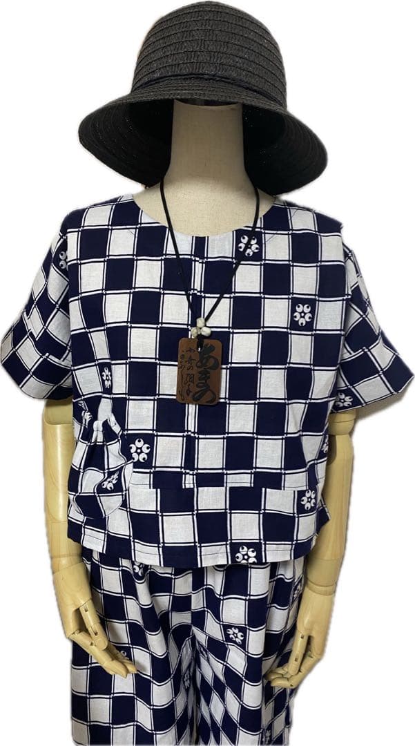 浴衣　反物　リメイク　セットアップ　トップス　パンツ