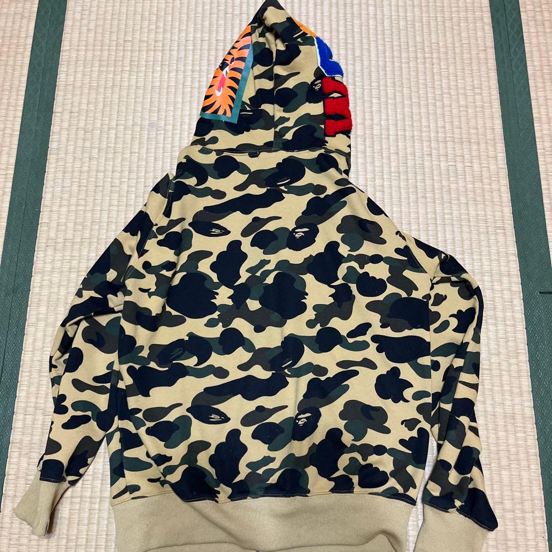 エイプ　シャークパーカー　迷彩　L ジップパーカー