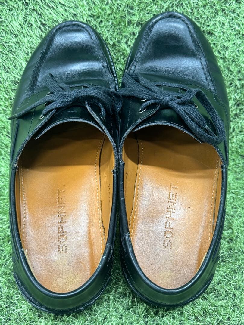 ソフネット　レザー　ボートシューズ