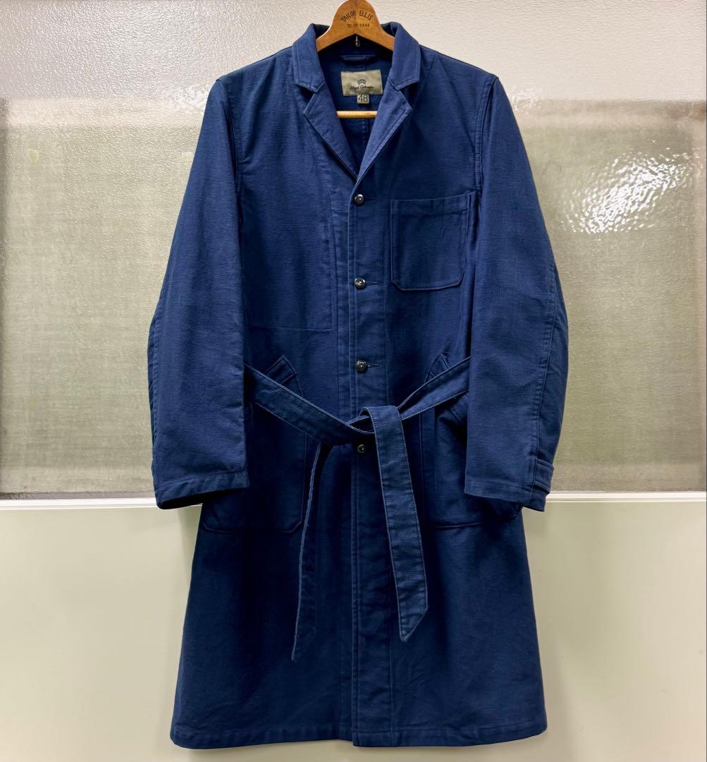 Nigel Cabourn ワーカーズコート-モールスキン 48 インディゴ染め