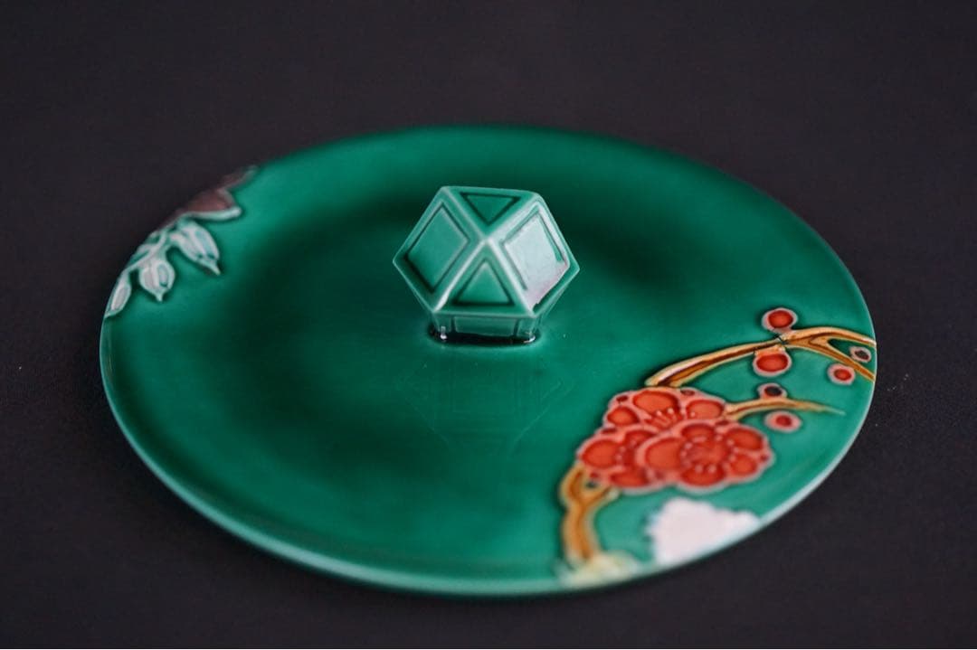 中村翠嵐窯 青交趾花丸 皆具 共箱 茶道具 - メルカリ