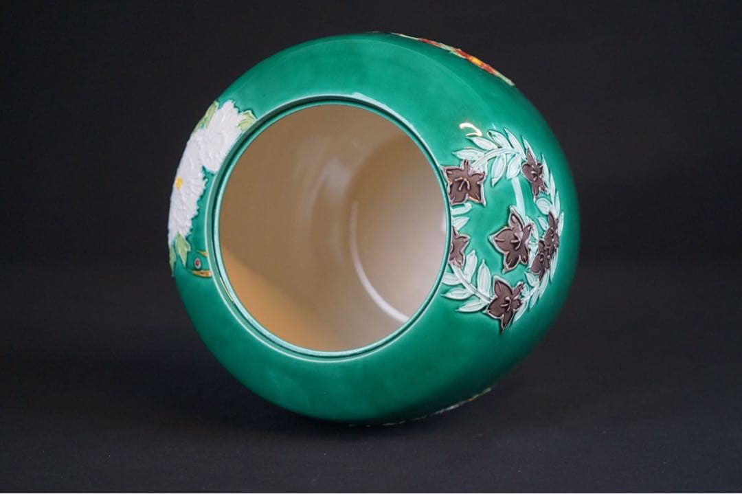 中村翠嵐窯 青交趾花丸 皆具 共箱 茶道具 - メルカリ