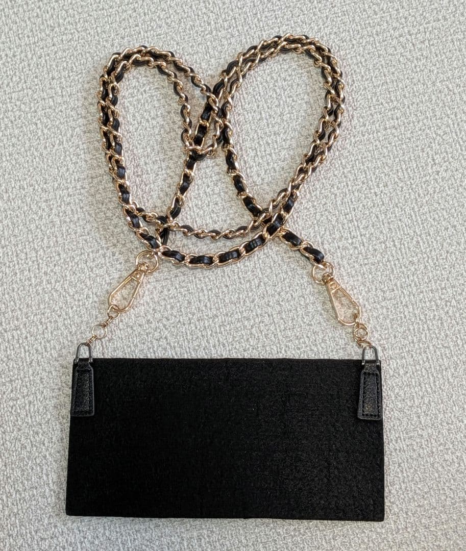 シャネル　デカココ　黒　長財布　キャビアスキン　ヴィンテージ　スマホ　ショルダー