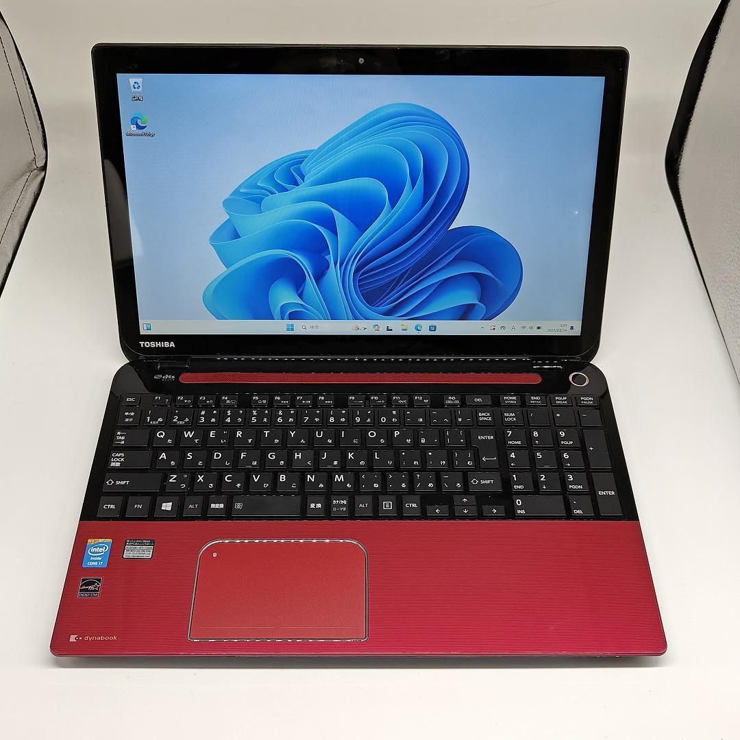 東芝】T654 爆速i7 新品SSD256GB 8GB レッド ノートPC