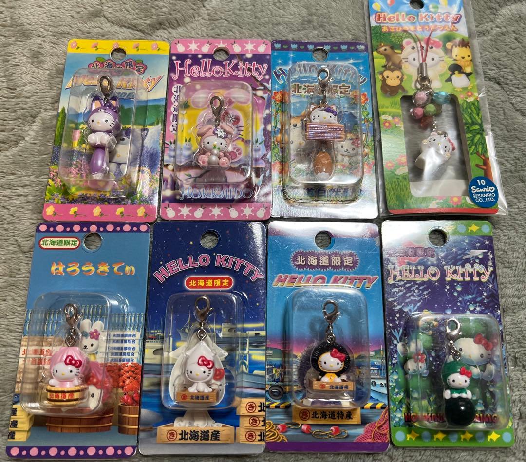 ご当地キティちゃん　ファスナーマスコット、ストラップ合計77点