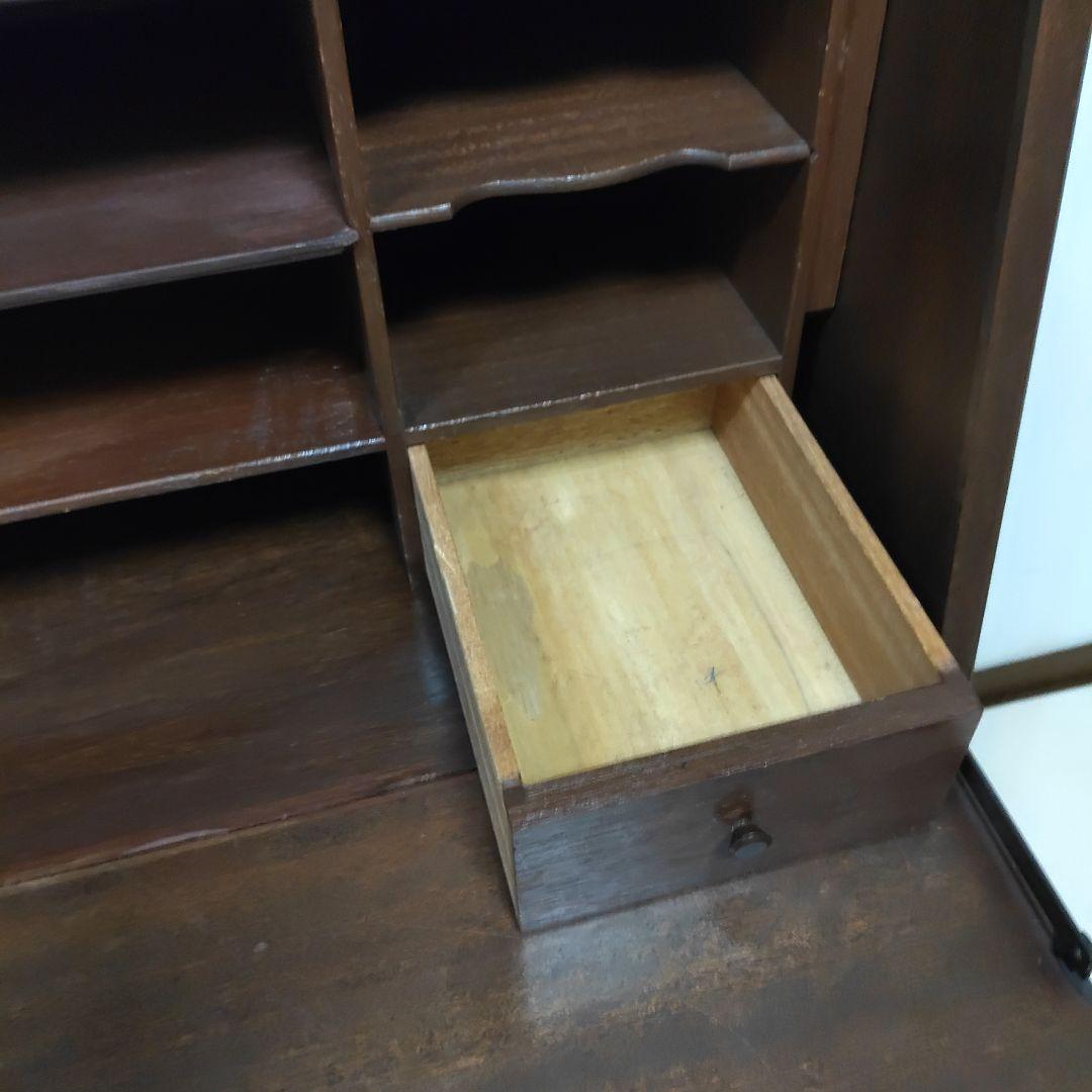 希少 神戸洋家具 メープル不二屋 ライティングビューロー マホガニー