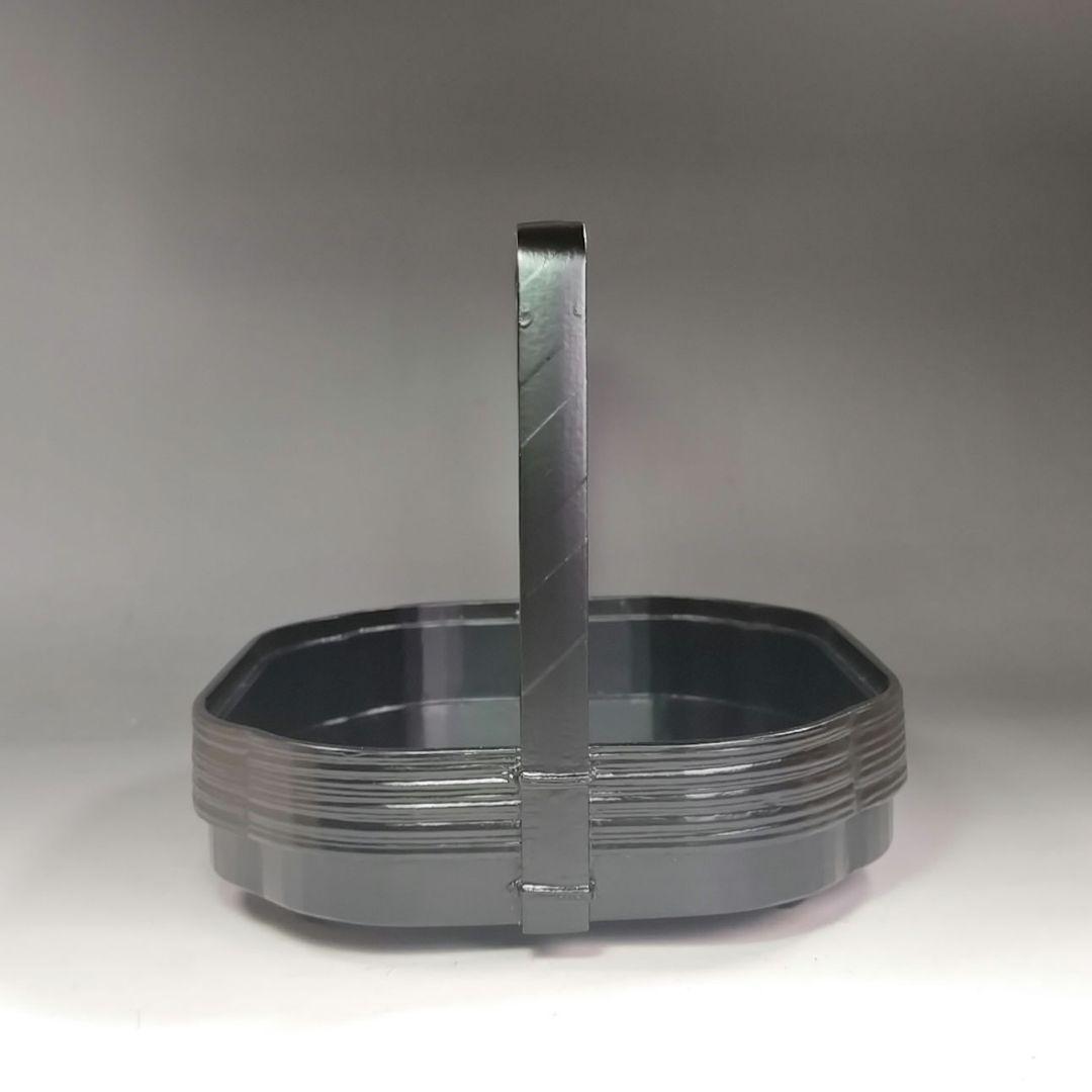 イ934 煙草盆『海田宗恵』『三代宗旦好写 一閑手付木瓜型