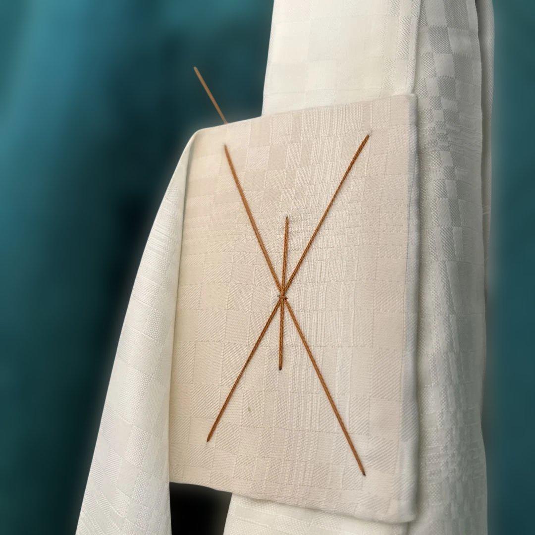 No.10 正絹　総刺繍 男の子お祝い着　長襦袢 七五三　のしめ