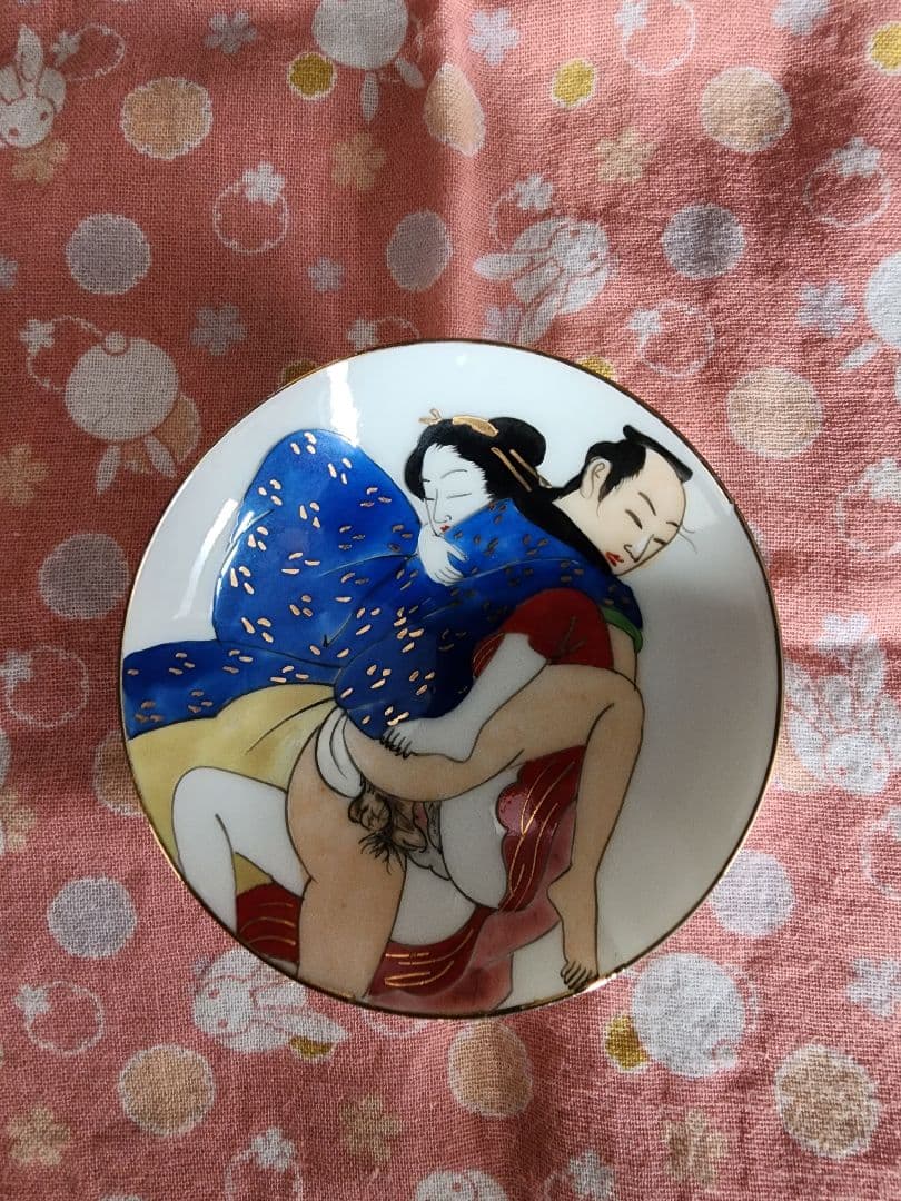 ♪超レアな春画盃、仕掛け盃、九谷焼徳利・盃の全12点セット♪