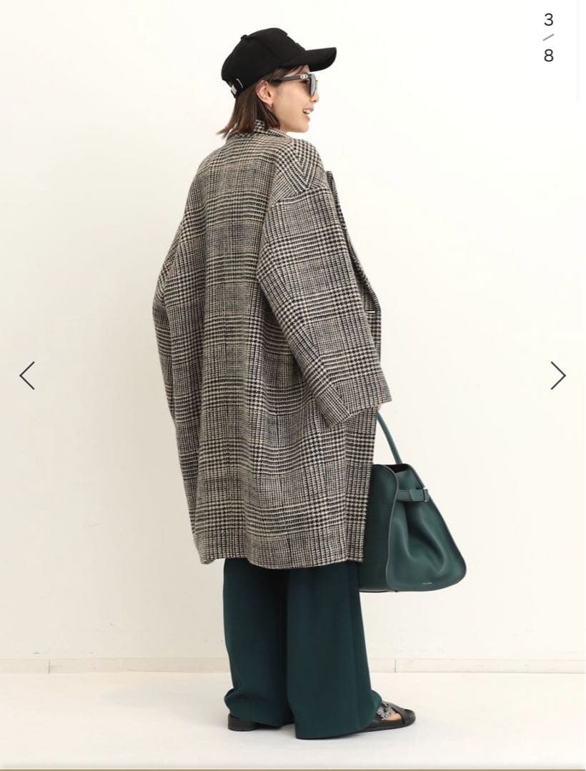 L´Appartement LISIERE CHECK W COATの通販はau PAY マーケット - 輸入
