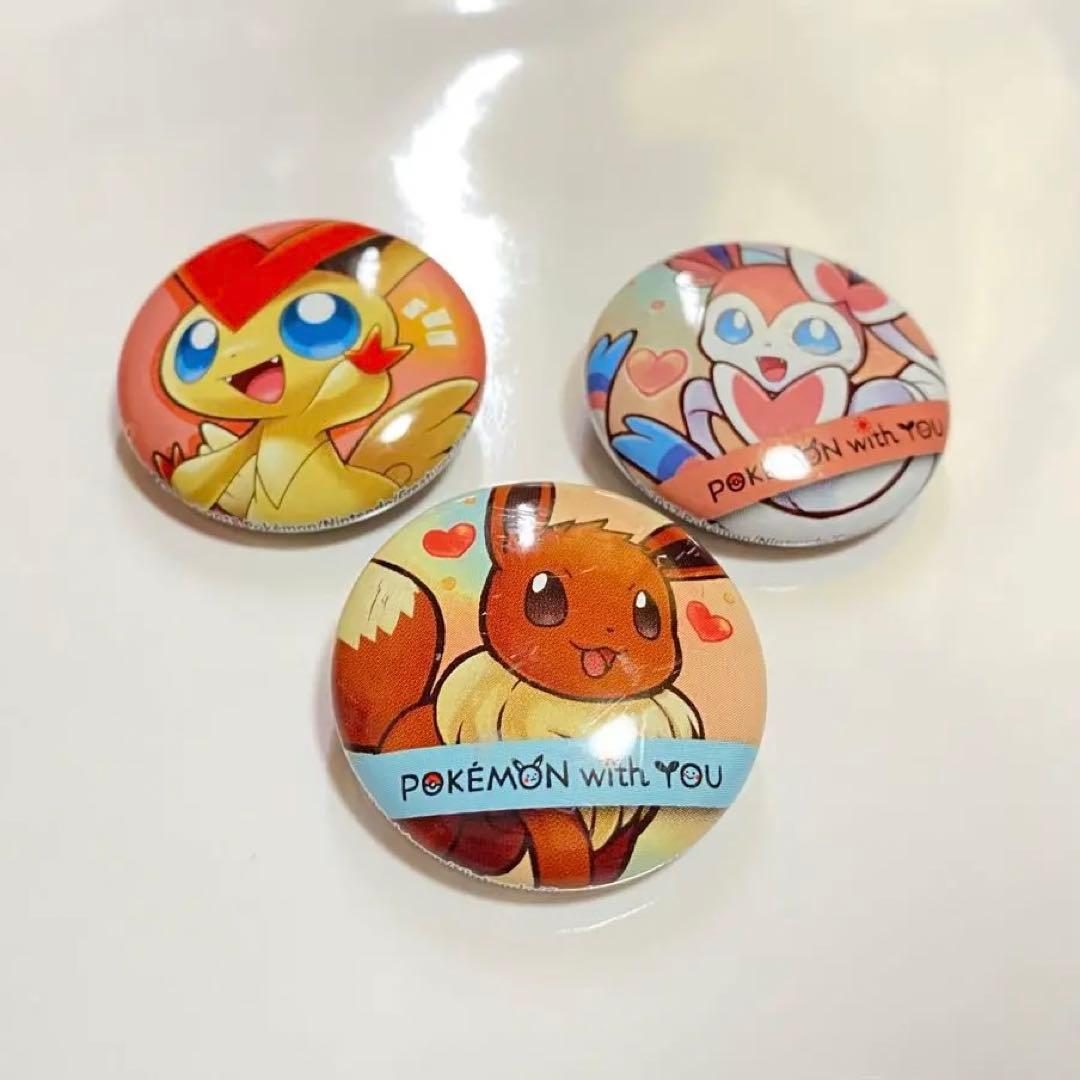 ポケモン 缶バッジ with YOU ビクティニ イーブイ ニンフィア - メルカリ