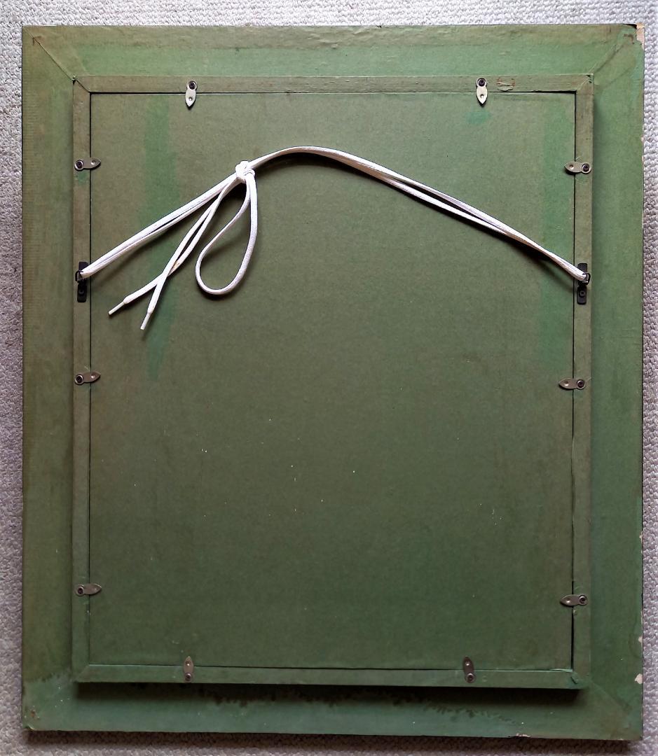 作者不詳　仮タイトル「ドレスを着た婦人図」Ｆ8号油彩画金が使われた豪華装飾　額装