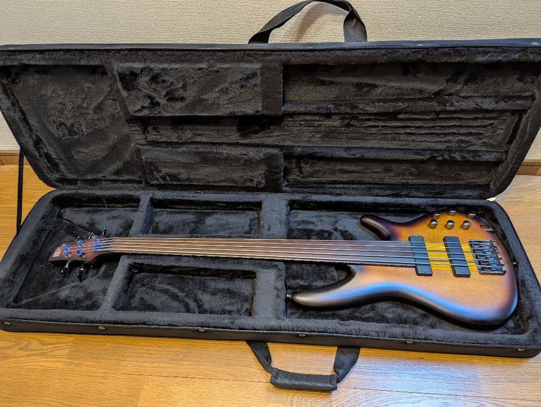 IBANEZ SRF705フレットレスベース + HIPSHOTエクステンダー