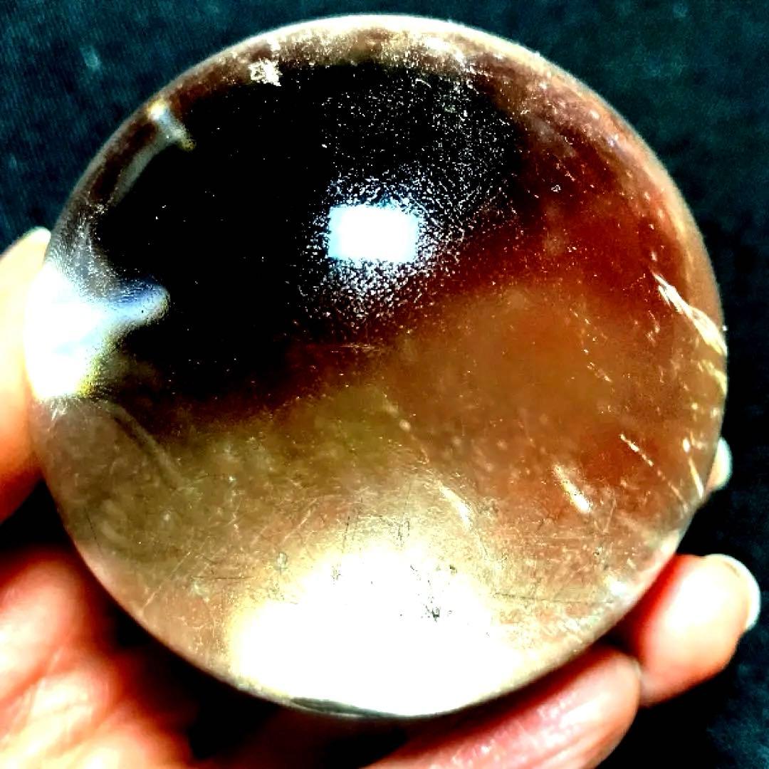 超大玉 67mm 満点星ヘアルチルクォーツ 丸玉 スフィア パワーストーン