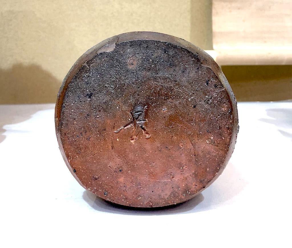 備前花瓶3点 左・木村友敬、中・末石高仙、右・不明、箱無 無傷 在銘