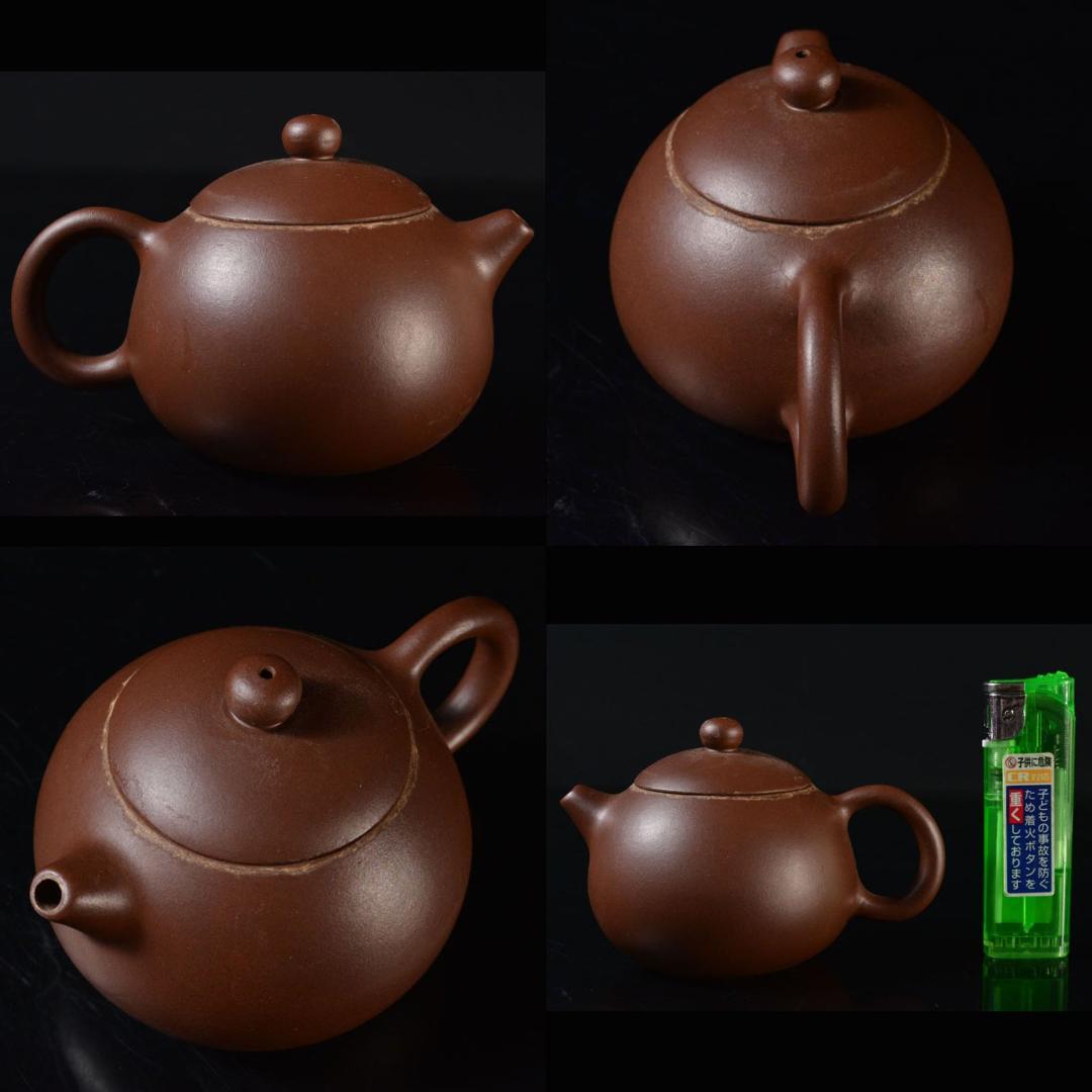 中国 紫砂 朱泥 急須 茶壷 在銘 M R5365E 美術品・アンティーク